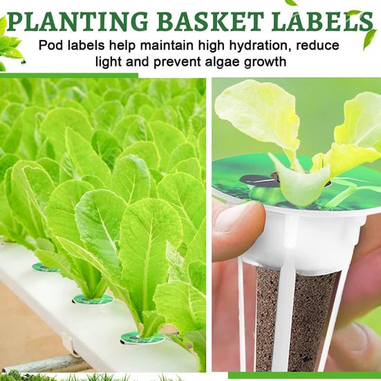 120 шт. комплект для гидропоники для аэросада, гидропоника, садовые аксессуары, включают сменные корзины для выращивания, этикетки для губок для растений