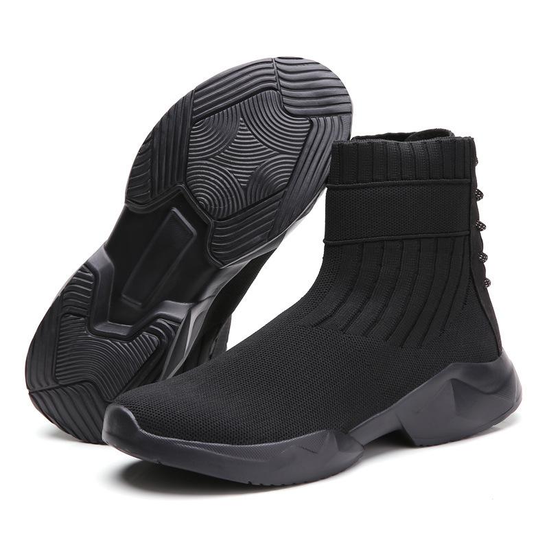 Spring and Autumn New Fashion Casual Ultra Light Women's Boots Trend Comfortable Flying Weaving Large Size Socks Shoes