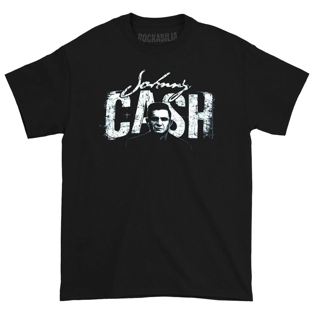 Men's Johnny Cash T-shirt X-Large Black