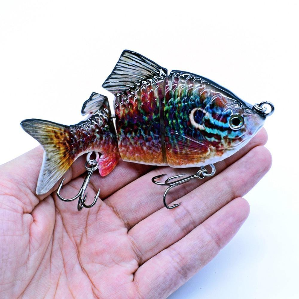 4,5-дюймовые рыболовные приманки, тонущая приманка для плавания, скользящая приманка, приманка для окуня, мускусная приманка, реалистичный крючок для рыбы-солнечника