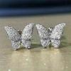 Huitan Simple Stylish Butterfly Shaped Stud Earrings Women Romantic Accessories for Wedding Party Fashion Jewelry 2021 NewGood product
