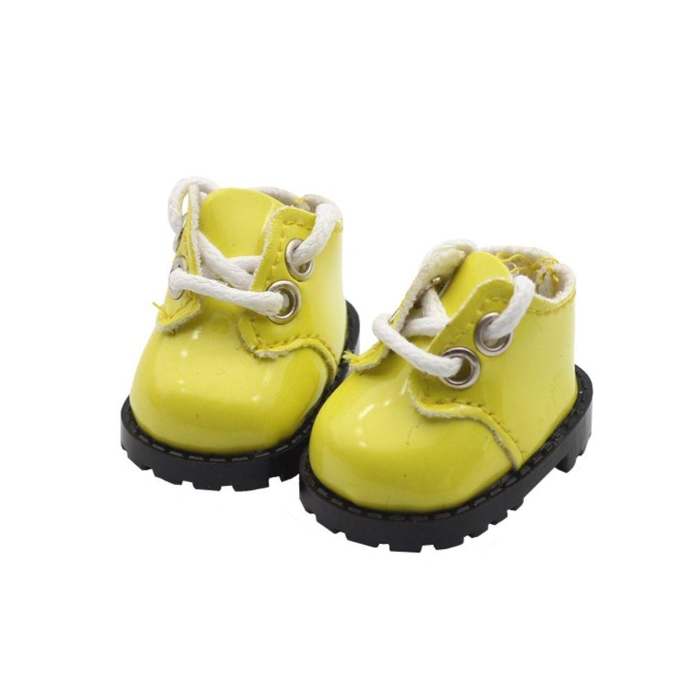 3.8X2.3cm Toy Shoes Shiny Strap Finger Shoes Fashion Doll Shoes Cotton Doll