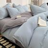 Class A cotton four-piece set, light luxury quilt cover, bed sheet, bed hat quilt cover, new pure cotton student dormitory three-piece set 1