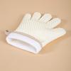 1 Pair Silicone Oven Gloves Anti-scalding Heat Resistant Up To 450 Degrees Fahrenheit Five Finger Oven Mitts Cooking Accessories