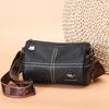 New Women's Bag Retro Soft Leather Broadband Pillow Bag Casual Fashion Commuter Shoulder Messenger Bag