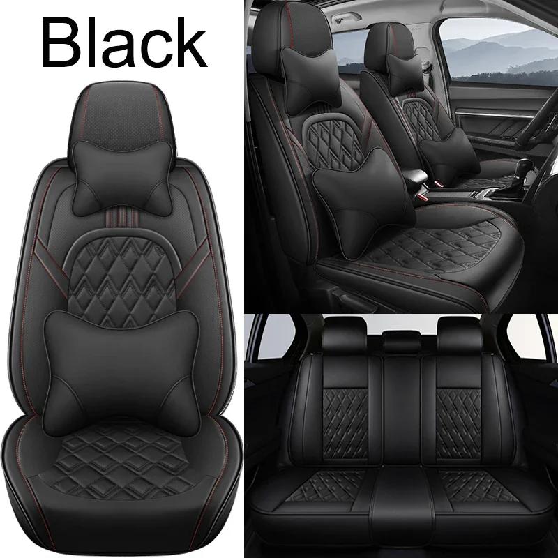 Высококачественная 3D универсальная накидка на автомобильное сиденье из искусственной кожи для MITSUBISHI Outlander ASX Eclipse Lancer Pajero Автоаксессуары