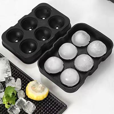 Силиконовые формы для кубиков льда Сетка Череп Сферические формы для льда Многоразовые формы для кубиков льда для виски Морозильная камера для коктейлей DIY Домашняя посуда для бара