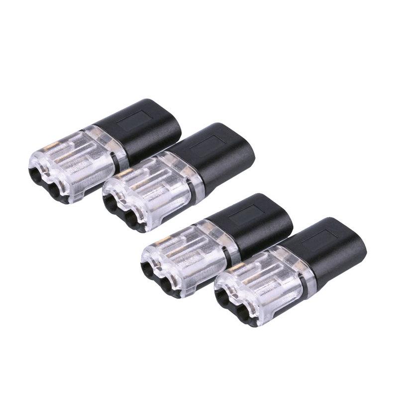10pcs 2pin Pluggable Wire Connector Quick Splice Electrical Cable Crimp Terminals for Wires Wiring 22-20AWG LED Car Connectors