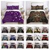 3D Skull Printing Duvet Cover Set Twin Size Microfiber Bedding Set Fashion High Ranking Cool Bedroom Decor