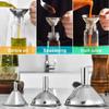 3Pcs Stainless Steel Kitchen Funnel Set for Filling Bottles Mini Metal Funnels Oil Spill Wine Spill Tool Bar Kitchen Accessories
