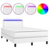 Maison Exclusive - Sommier à lattes de lit matelas LED blanc 120x190 cm similicuir
