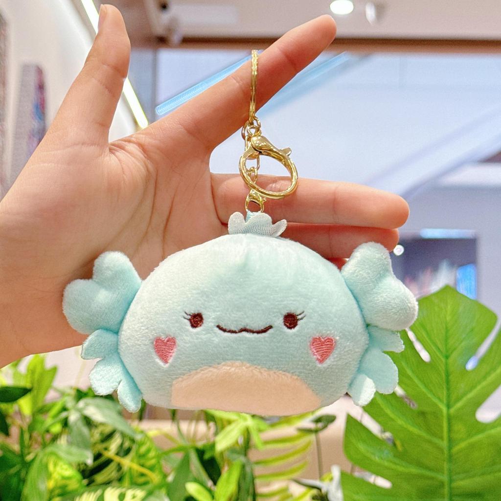 Мультяшный плюшевый брелок-краб - Морское животное, украшение для рюкзака