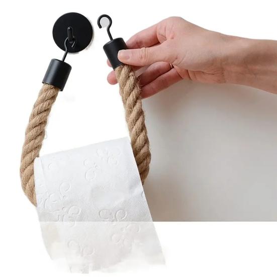 Держатель для туалетной бумаги в стиле ретро, самоклеящийся, установка без сверления, многофункциональная вешалка для полотенец, подставка для рулонов бумаги, украшение для ванной комнаты