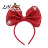 Big Bow Hairband for Christmas Headband Women Girls Striped Sparkly Huge Gift Girls Hair Accessory Holiday Party Costume Xmas New Year Eve