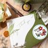 100-500pcs Thank You Stickers Labels Stamps Round Butterfly Multicolor Envelopes Cute Closure Wedding Decoration Sticker