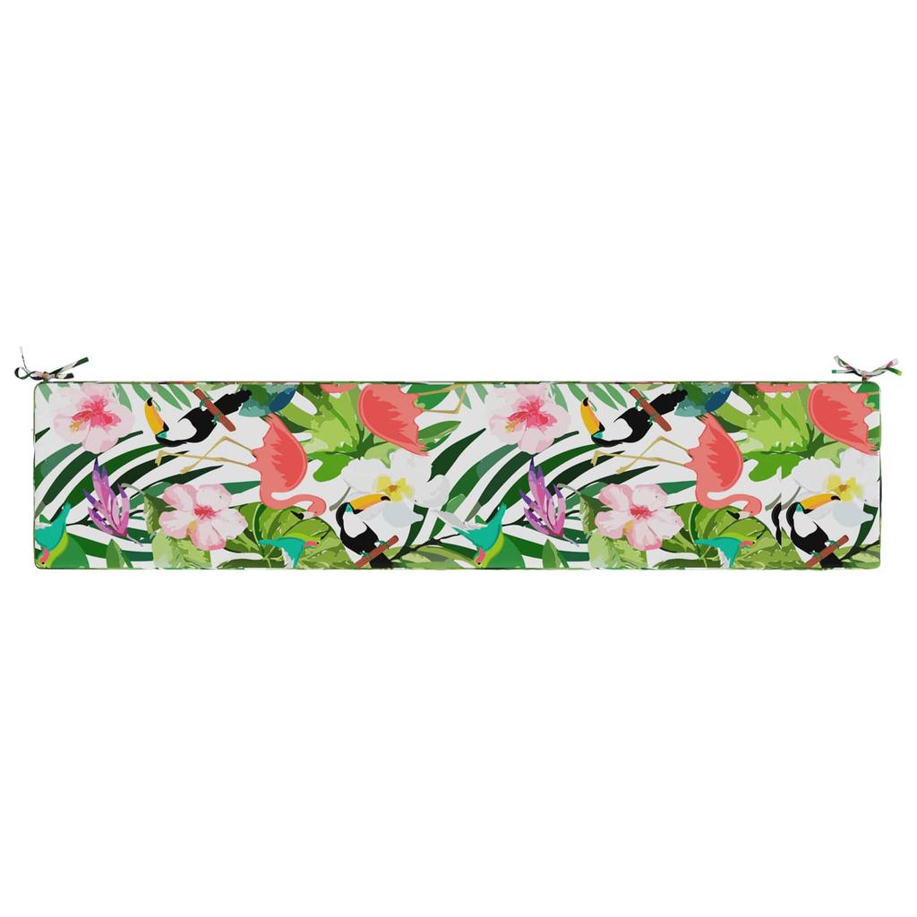 Bench Cushion SOEST 100percent Polyester Multicolor 200 x 40 x 5 cm