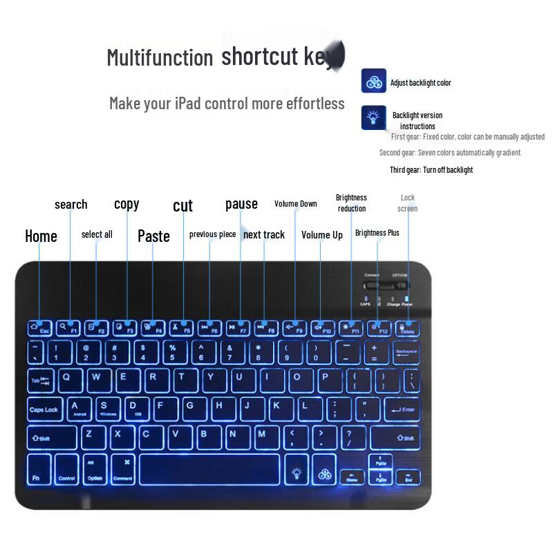 OLOEY Портативная беспроводная RGB механическая клавиатура