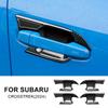 For Subaru Crosstrek 2024 Impreza 2024 Carbon Fiber Pattern ABS Cup Holder Trim Shift Panel RHD LHD Interior Accessory