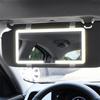 Car Led Makeup Mirror Three Gear Adjustment Sun Visor Plate Interior Rear Mirror Dimmable Touch Screen Auto Vanity Mirror