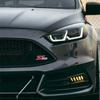 EUEX2 3D Metal ST LINE Front Grille Sticker Car Head Grill Emblem Badge Chrome Sticker for FORD FIESTA FOCUS MONDEO Auto Car Styling