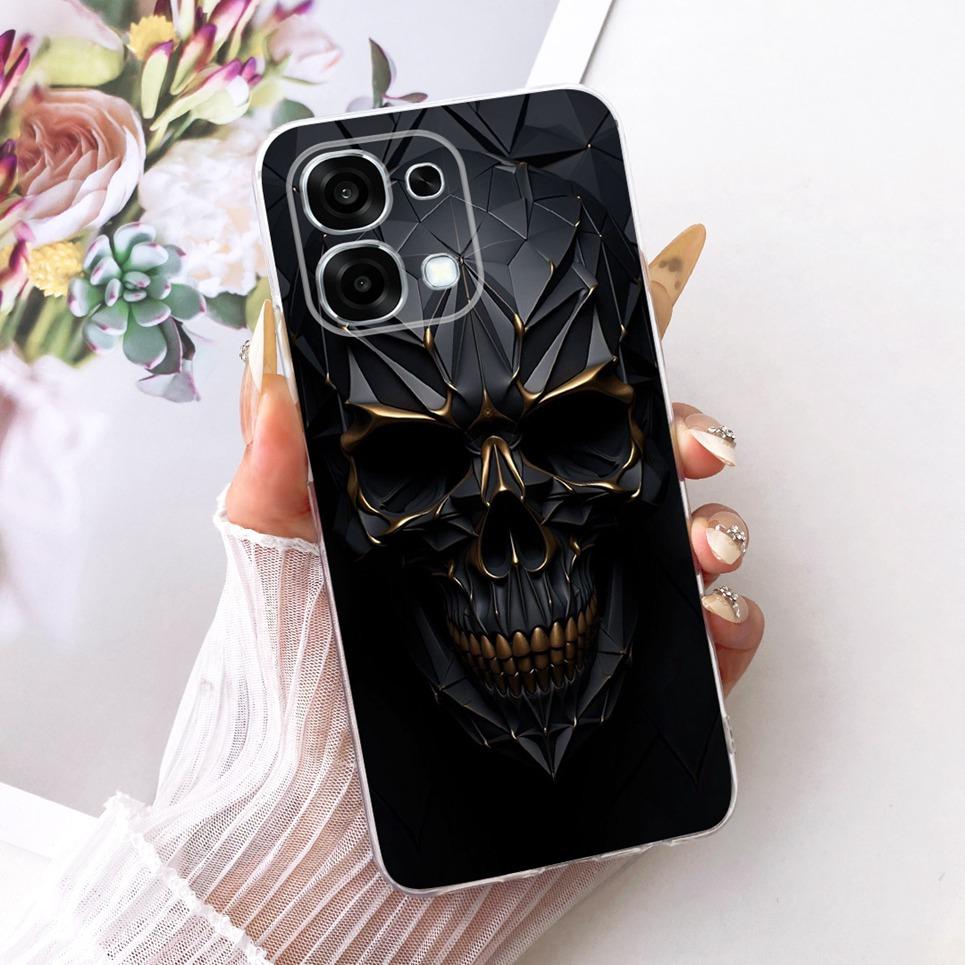 Чехол для телефона Oppo A6 Pro 4G 5G На Oppo CPH2799 CPH2781 Чехол Крутой Мультяшный Дракон Лев Тигр Задняя крышка Прозрачный Мягкий силикон