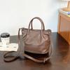 IELGY Retro Oil Wax Leather Simple Mori Style Shoulder Messenger Bag