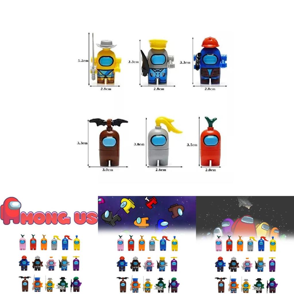 Увлекательные Космос Среди Нас 16 Персонажей Мини Конструкторы Идеально Подходят Для Детских Игр