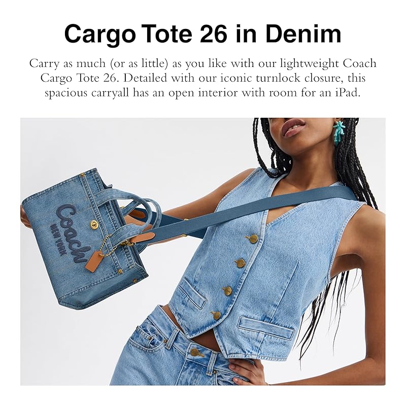 [Coach] Сумка-тоут Cargo CARGO TOTE 26 CR659 B4/IN индиго