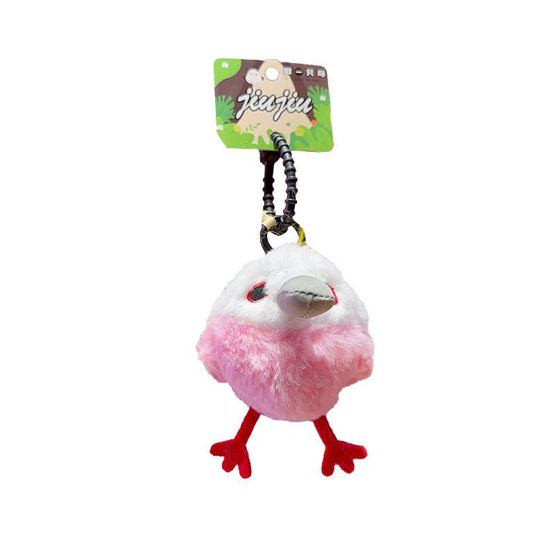 Плюшевый брелок в виде птички, пускающей пузыри, игрушка-подвеска в виде животного, мультяшный подарок для детей
