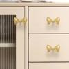 Furniture Hardware Cabinet Door Knobs Vintage Wardrobe Drawer Pulls Bow Tie Brass Handle  Window