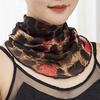 Summer Multi Functional Ear Hanging Sun Protection Mask for Women's Thin Elastic Print Neck New Versatile