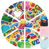 50/100PCS Building Block Temporary Tattoo Birthday Party Supplies Tattoos Stickers Cute Party Favors Party Gifts 5