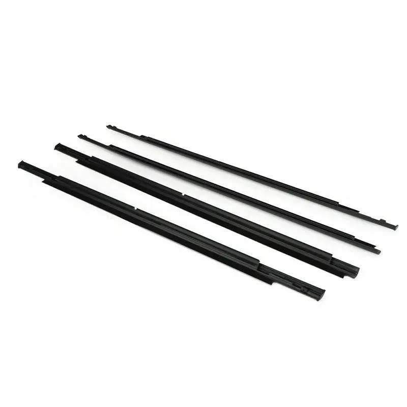 4Pcs Window Glass Weatherstrip Side Door Moulding Trim Seal For Mitsubishi Outlander 2007-2012 2013-2018 5727A007 5727A008
