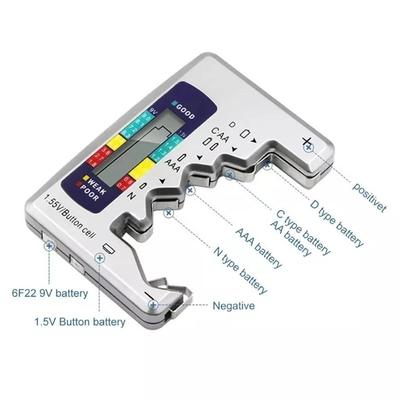 Цифровой тестер батарей, ЖК-дисплей, AA/AAA/9 В/1,5 В, емкость батареи таблеточного элемента, проверка емкости детектора, диагностический инструмент