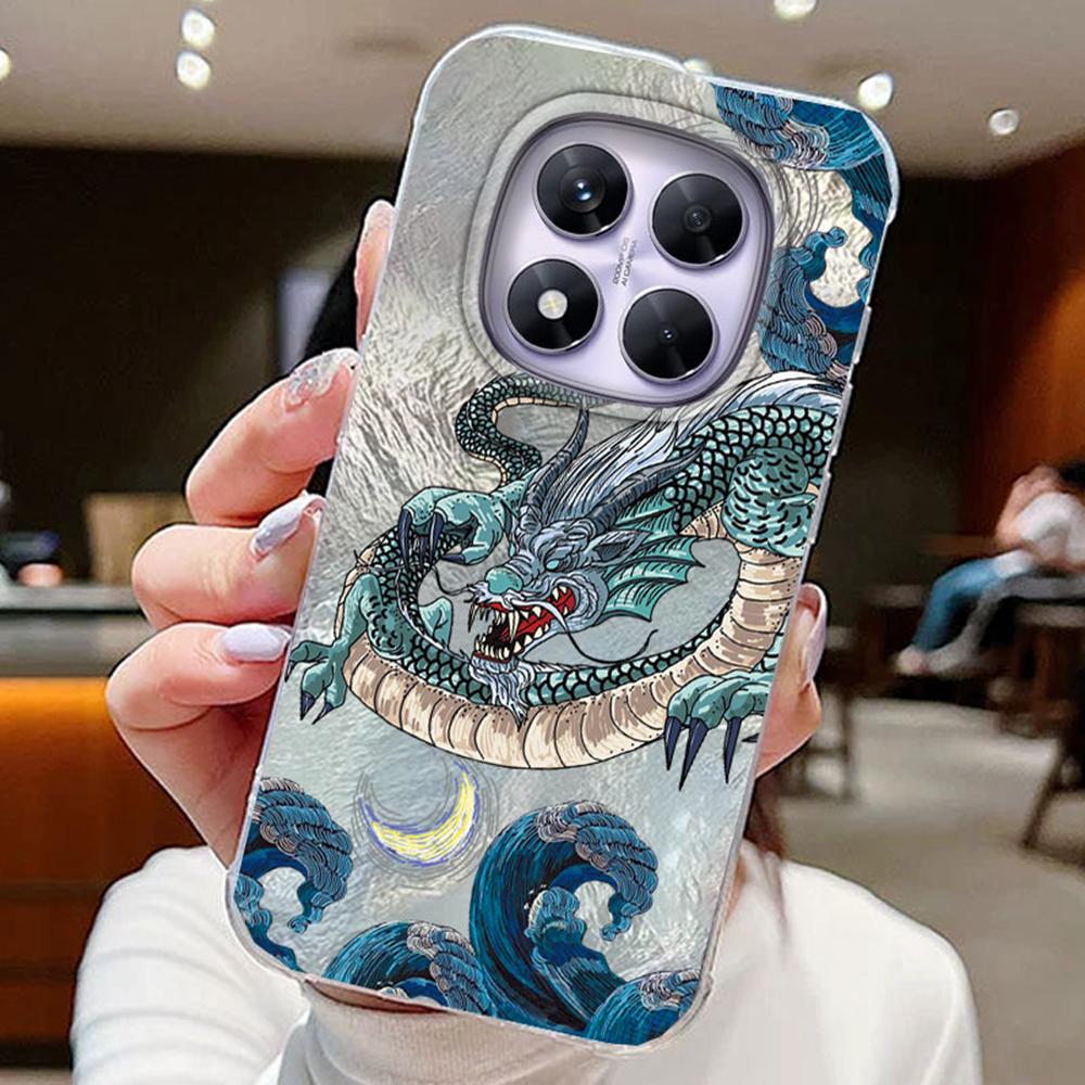 Красочный градиентный белый бабочка леопард принт любовь для Xiaomi Redmi Note 14 Pro 5G чехлы для телефонов крышка мягкий силиконовый бампер жесткая ПК задняя крышка