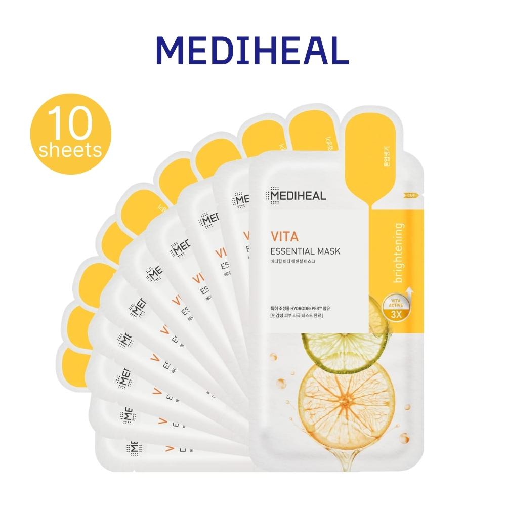 Mediheal Маска Essential Pack, 10 шт. (1 КОРОБКА) 6 типов