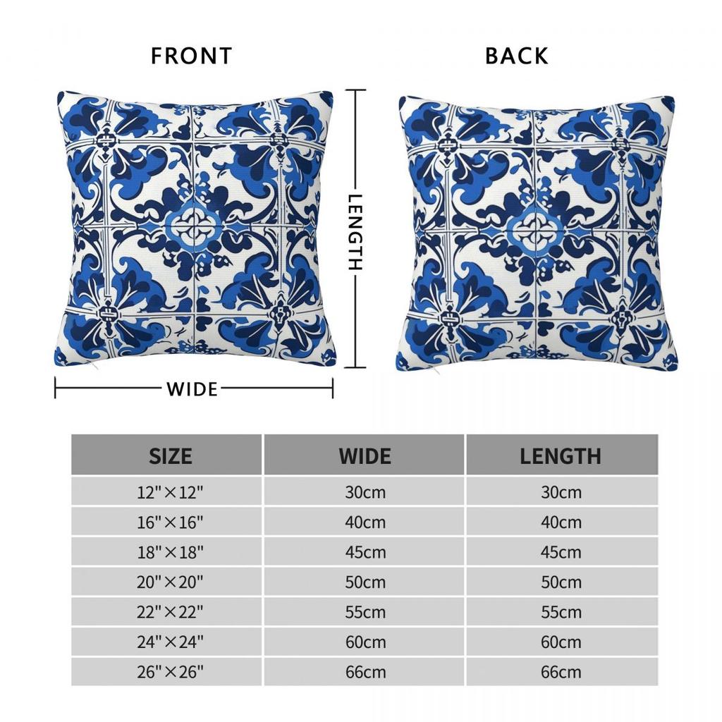 Amalfi Coast Inspired Italian Tile Design For A Beautiful Home Decor Square Pillowcase Pillow Cover Cushion Throw Pillow Home