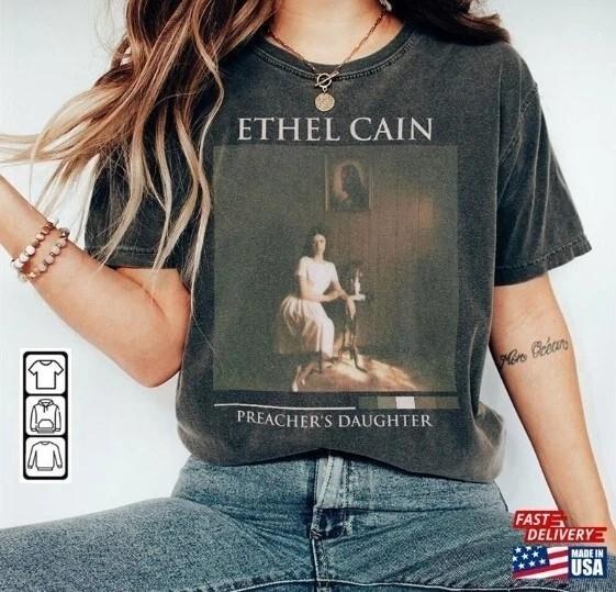 Музыкальная футболка Ethel Cain Мерч с альбома Preacher's Daughter 3 Унисекс S-5XL Унисекс Футболка