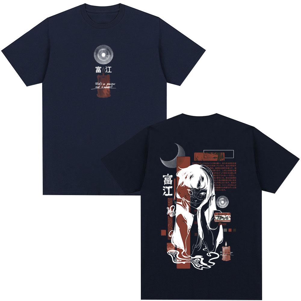 Tomie Junji Ito Tshirt Anime Unisexga Gothic Horror Short Sleeve T Shirts Unisex Women Fashion Vintage Oversized Tshirts Streetwear