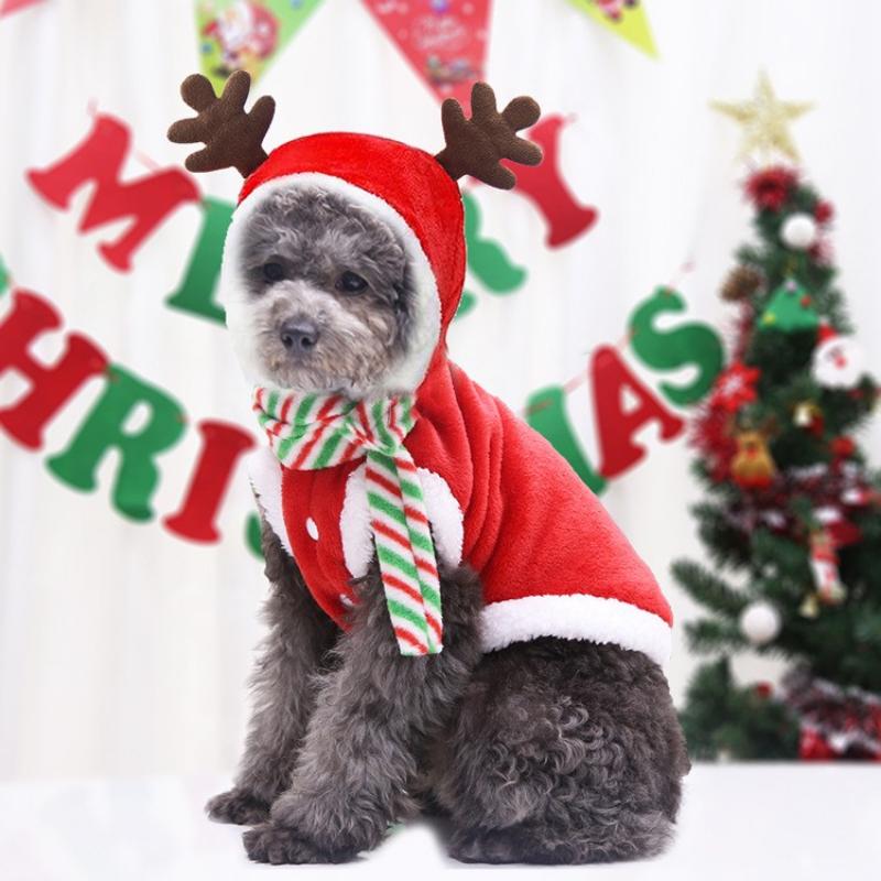 2025 Hoodies Dog Clothes Pet Cat Christmas Winter Sweatshirt Chihuahua Dog Coat Clothing Winter Pet Puppy Clothes Vest Jacket