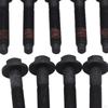 9 Pieces Exhaust Manifold Bolts 6510141AA 6510140AA Stud Nuts for Aspen 5.7L