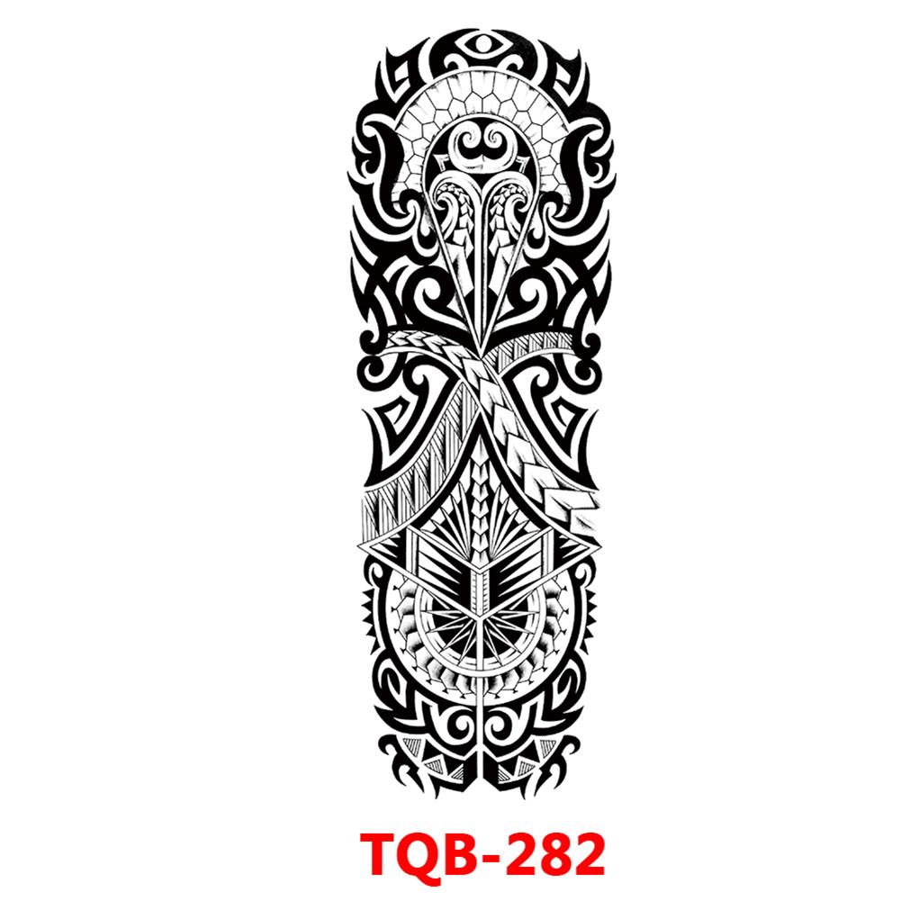 Татуировка с большим рукавом, розой, часами, глазом, водостойкая временная татуировка, наклейка, Лев, Король волков, боди-арт, полная поддельная татуировка для женщин и мужчин