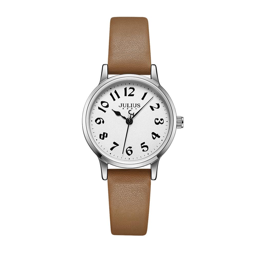 Jyullieoseu Ja-1234 Женские круглые наручные часы с сетчатым ремешком