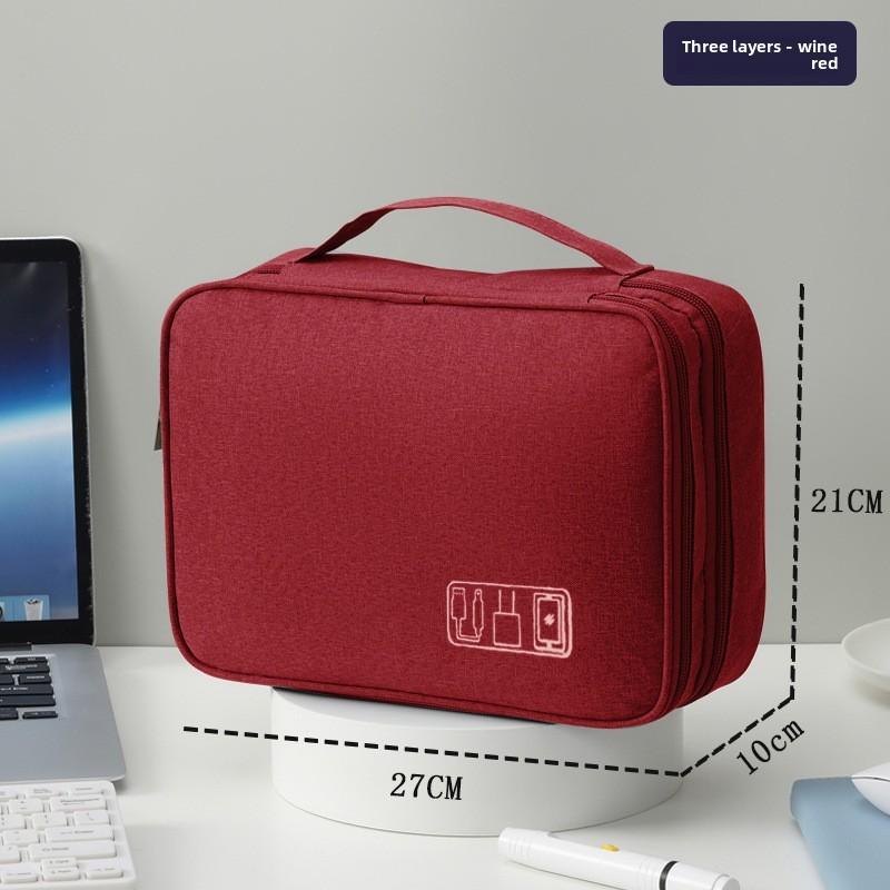 Travel Digital Storage Case With Shockproof Design For Power Banks And Headphones