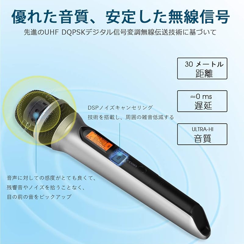 Беспроводной микрофон Alvoxcon ручной микрофон UHF динамический микрофон караоке ручной микрофон вокальный микрофон запись усилитель камера