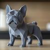 French Bulldog Statue 3D Printed Standing Dog Figurine PLA Animal Sculpture Home Office Bookshelf Desktop Decoration Ornament