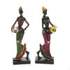 2x Фигурка африканской женщины, предмет искусства для подставки, украшения