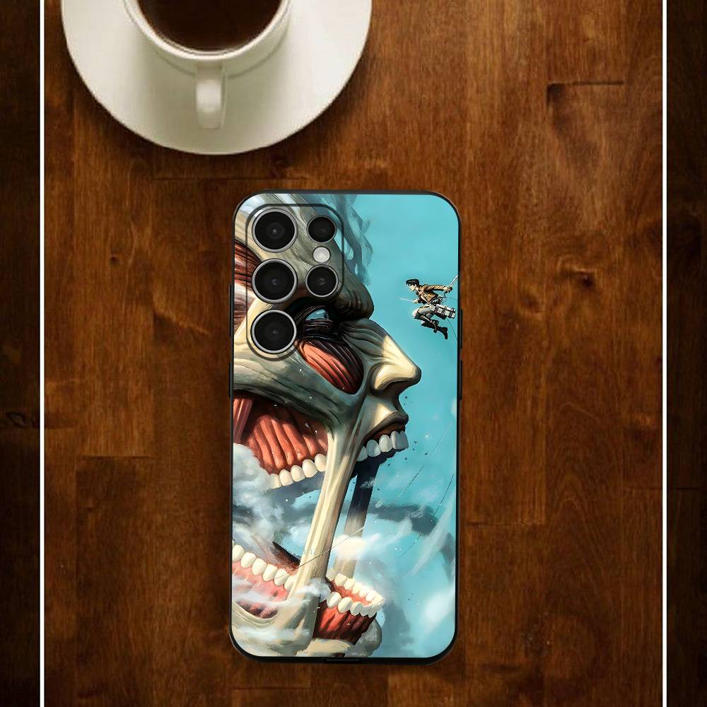 Eren M-Mikasa Armin Levi Phone Case For Samsung S24 25 23 22 21 20 Plus Ultra 5G Lite Shockproof Cover