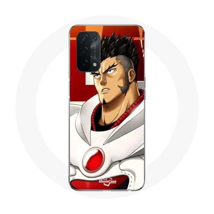 Case for Oppo A74 5G - MANIACASE - One Punch Man - Flexible - Anime - White