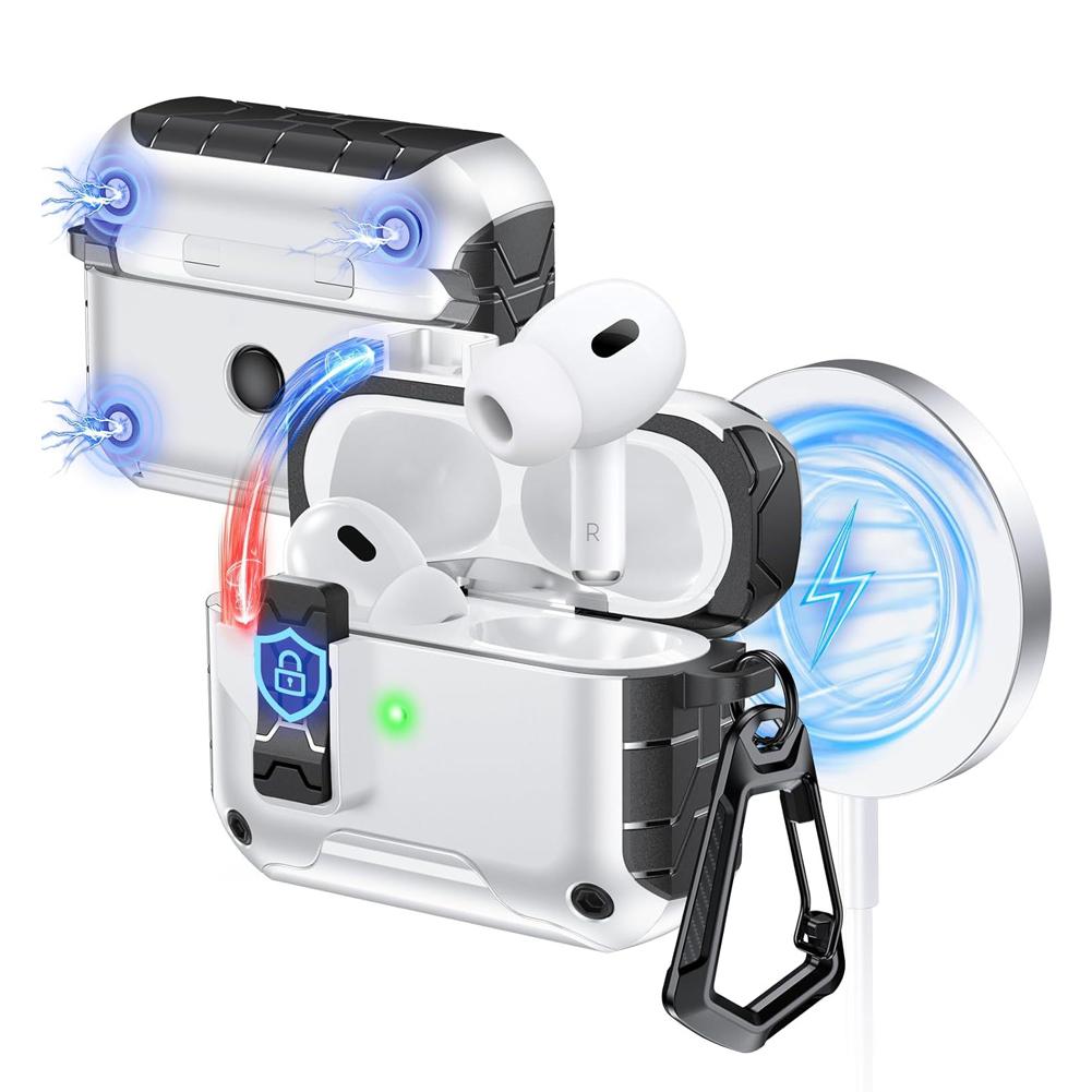 Автоматическое открытие для чехла AirPods Pro 3-го поколения с магнитом, совместим с зарядным чехлом Apple AirPods, полная защитная крышка с брелоком